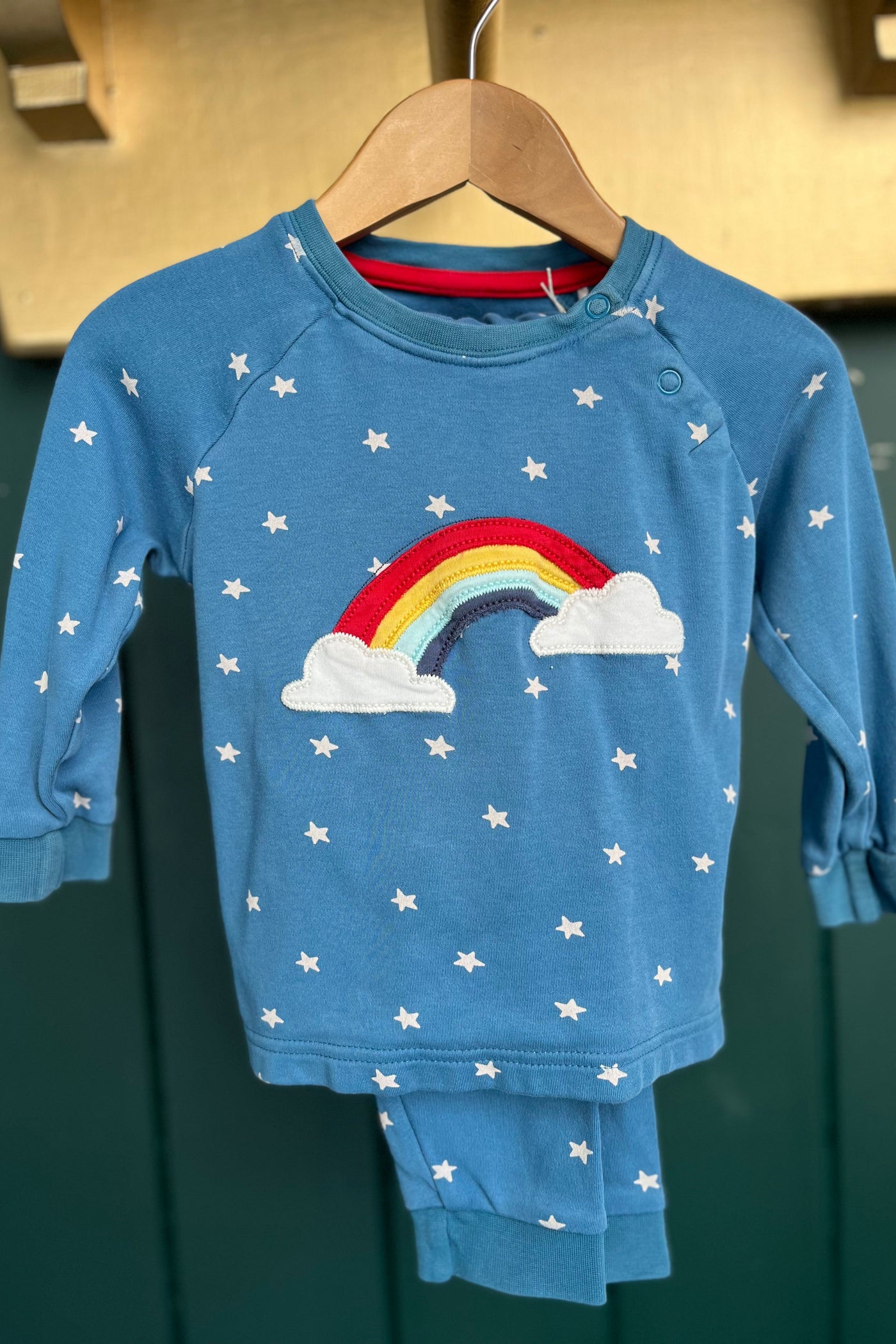 Re-Wear Frugi Blue Stars Pyjamas-Re-Wear-Ohh! By Gum - Shop Sustainable