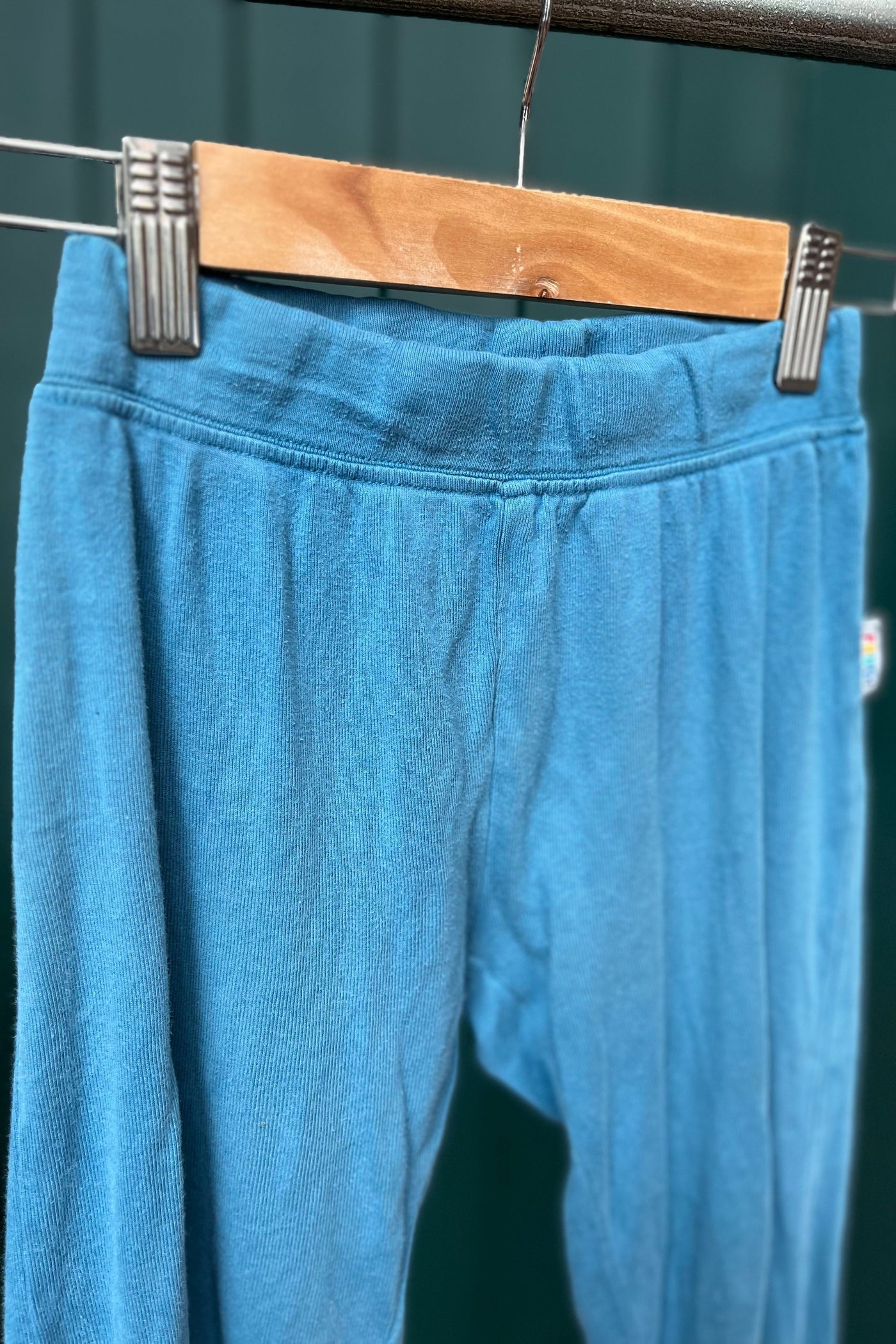 Re-Wear Frugi Lagoon Blue Sweat Pants-Re-Wear-Ohh! By Gum - Shop Sustainable