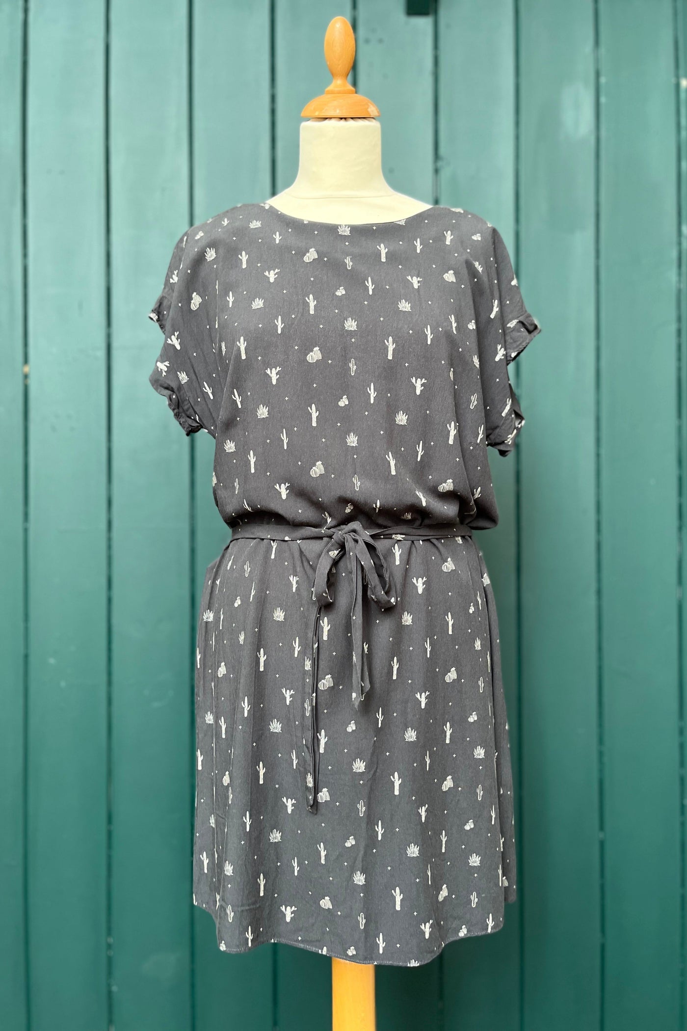 Re-Wear Harris Wilson Grey Cactus Dress-Re-Wear-Ohh! By Gum - Shop Sustainable