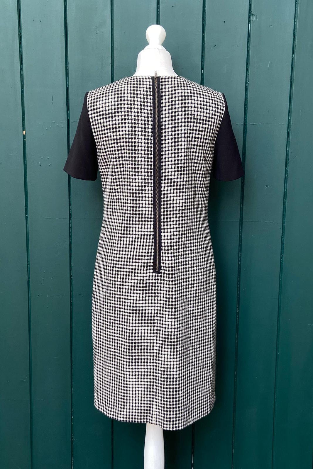 Re-Wear Hobbs Dogtooth Checked Dress-Re-Wear-Ohh! By Gum - Shop Sustainable