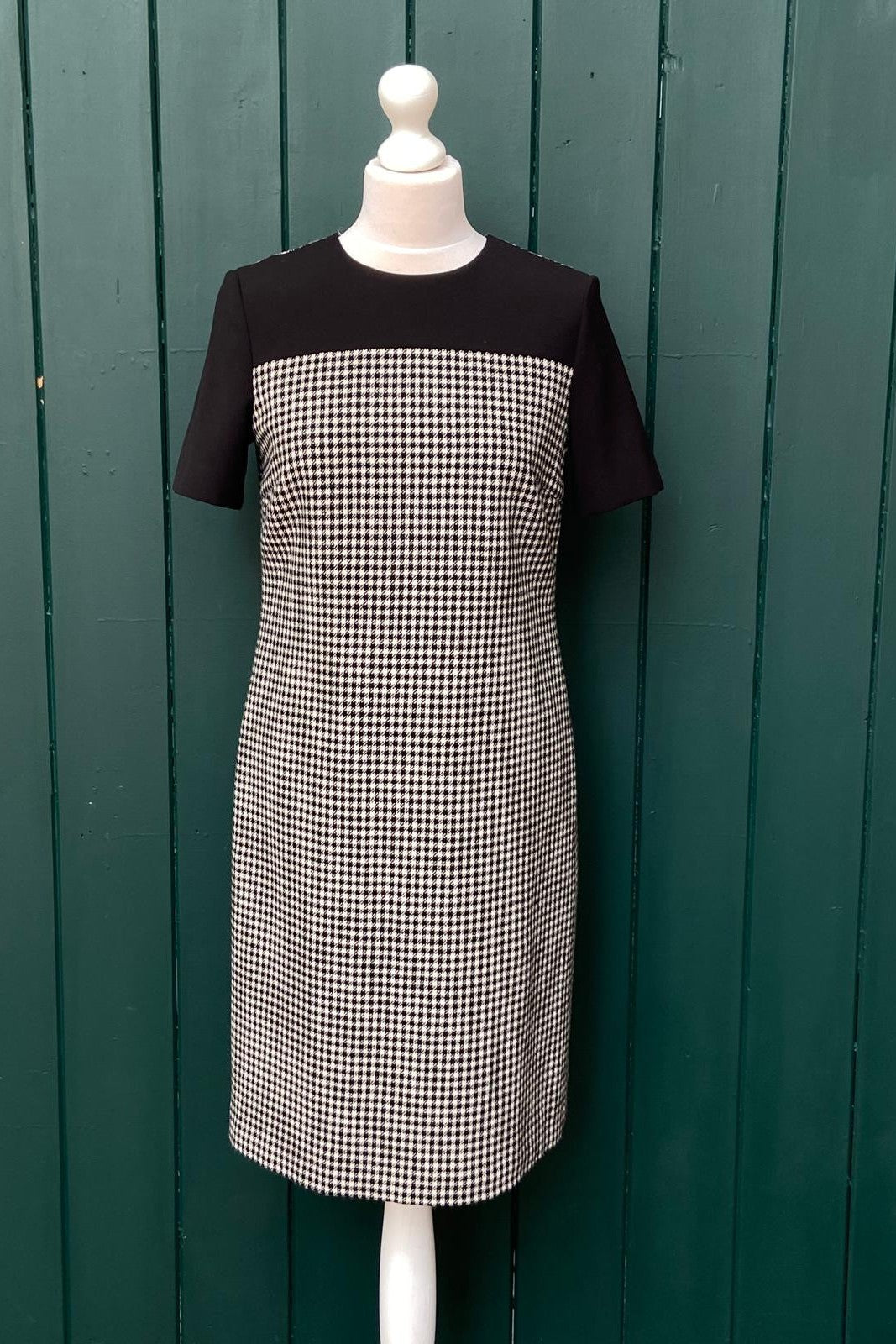 Re-Wear Hobbs Dogtooth Checked Dress-Re-Wear-Ohh! By Gum - Shop Sustainable