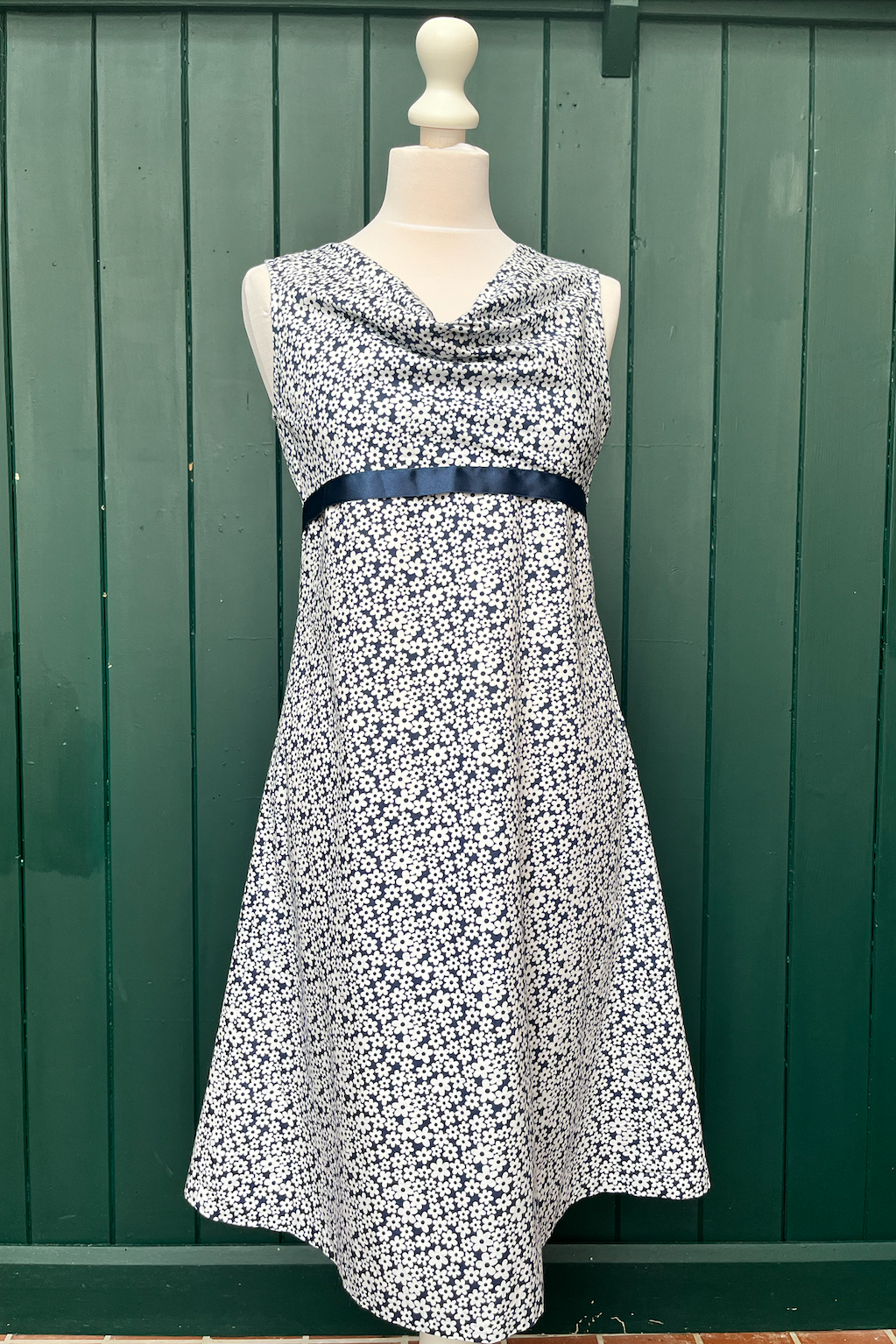 Re-Wear Homemade Navy & White Dress-Re-Wear-Ohh! By Gum - Shop Sustainable