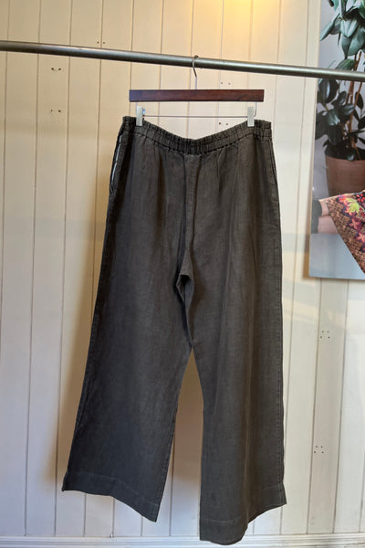 Re-Wear Oska Khaki Linen Wide Leg Trousers-Re-Wear-Ohh! By Gum - Shop Sustainable