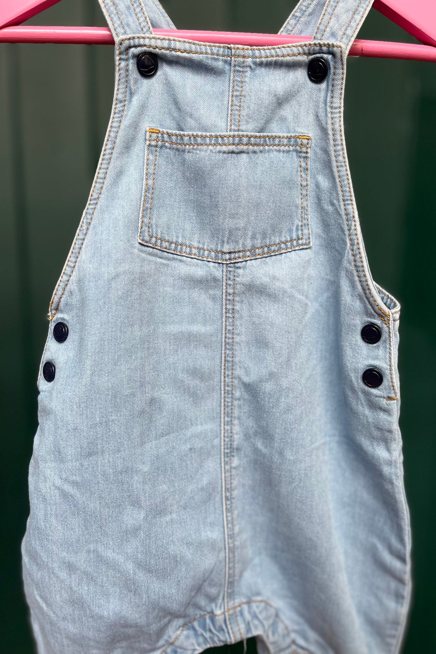 Re-Wear Petit Bateau Dungarees with Snaps-Re-Wear-Ohh! By Gum - Shop Sustainable