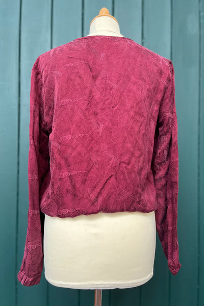 Re-Wear Yaya Red Top with Tie-Re-Wear-Ohh! By Gum - Shop Sustainable