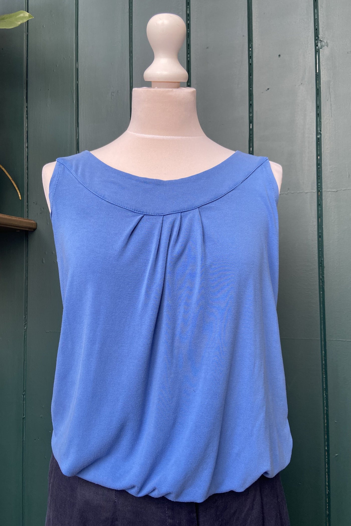 Re-Wear Zilch Blue Vest Top-Re-Wear-Ohh! By Gum - Shop Sustainable