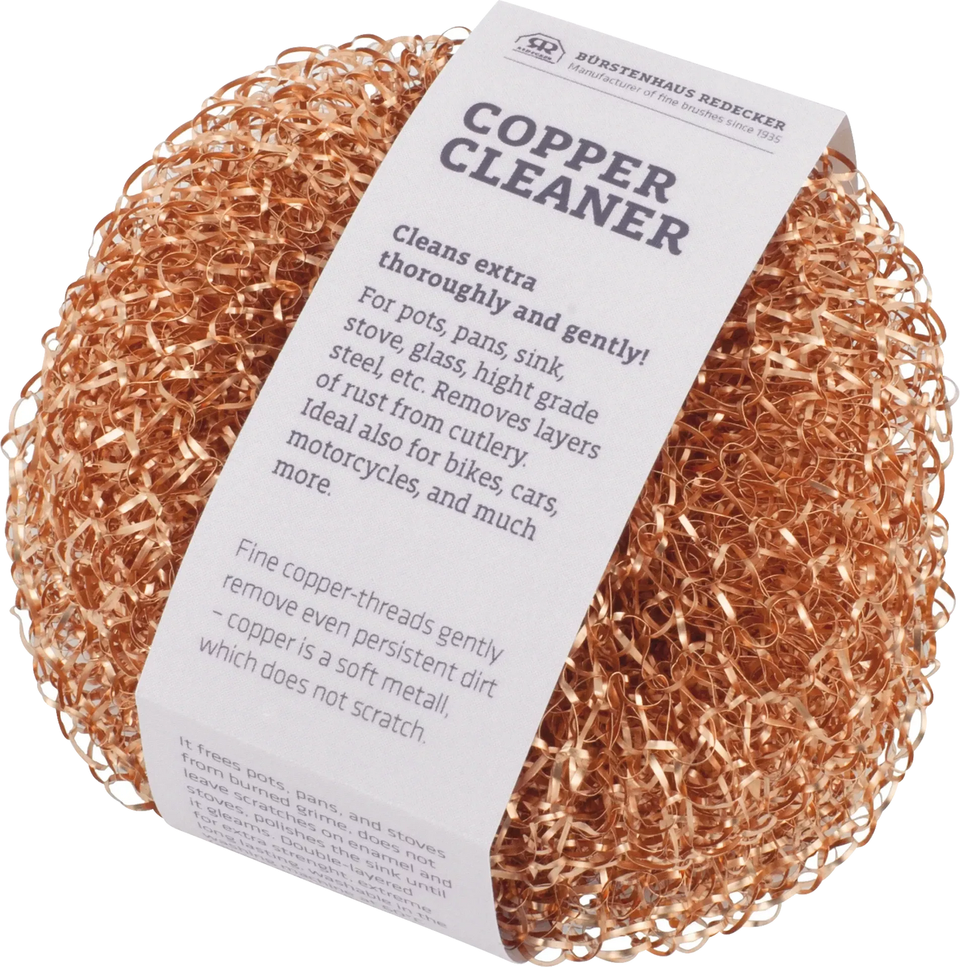 Redecker Copper Pot Scrubber, Set of 2