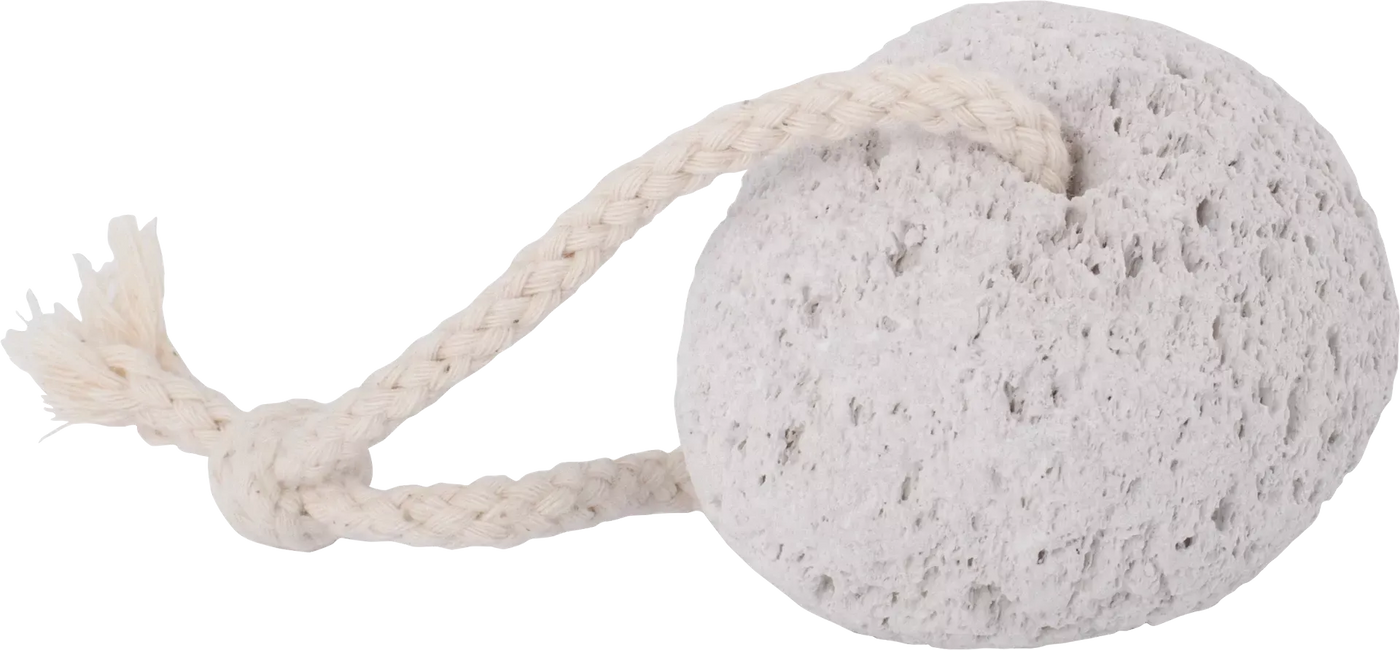 Redecker Pumice Stone with Cotton Strap, White