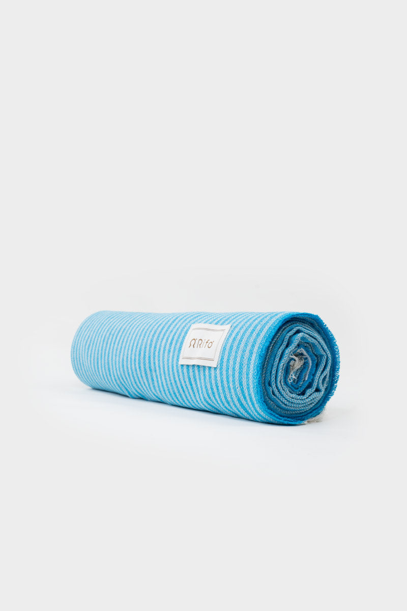 Rifo TRAMONTANA Light Blue Cotton Beach Towel-Homeware-Ohh! By Gum - Shop Sustainable