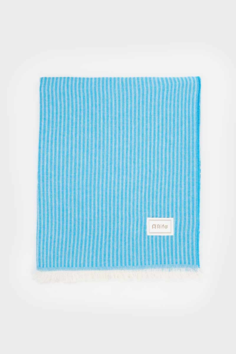 Rifo TRAMONTANA Light Blue Cotton Beach Towel-Homeware-Ohh! By Gum - Shop Sustainable