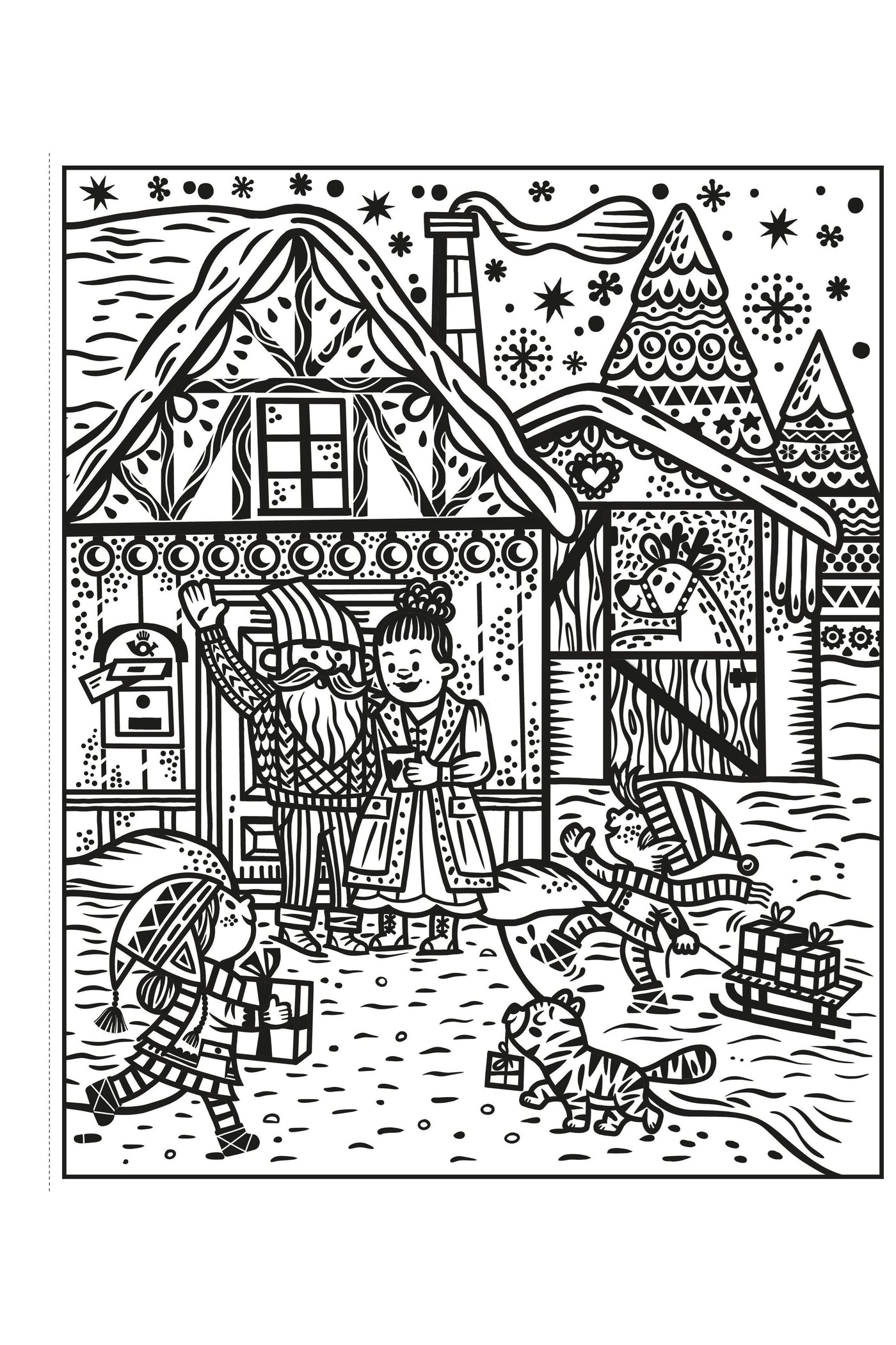 SANTA AND THE ELVES MAGIC PAINTING BOOK  (PB)