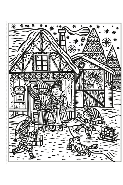 SANTA AND THE ELVES MAGIC PAINTING BOOK  (PB)