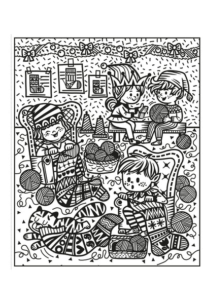 SANTA AND THE ELVES MAGIC PAINTING BOOK  (PB)