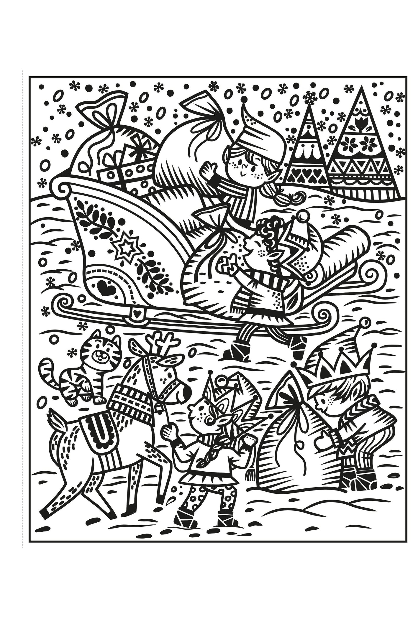 SANTA AND THE ELVES MAGIC PAINTING BOOK  (PB)