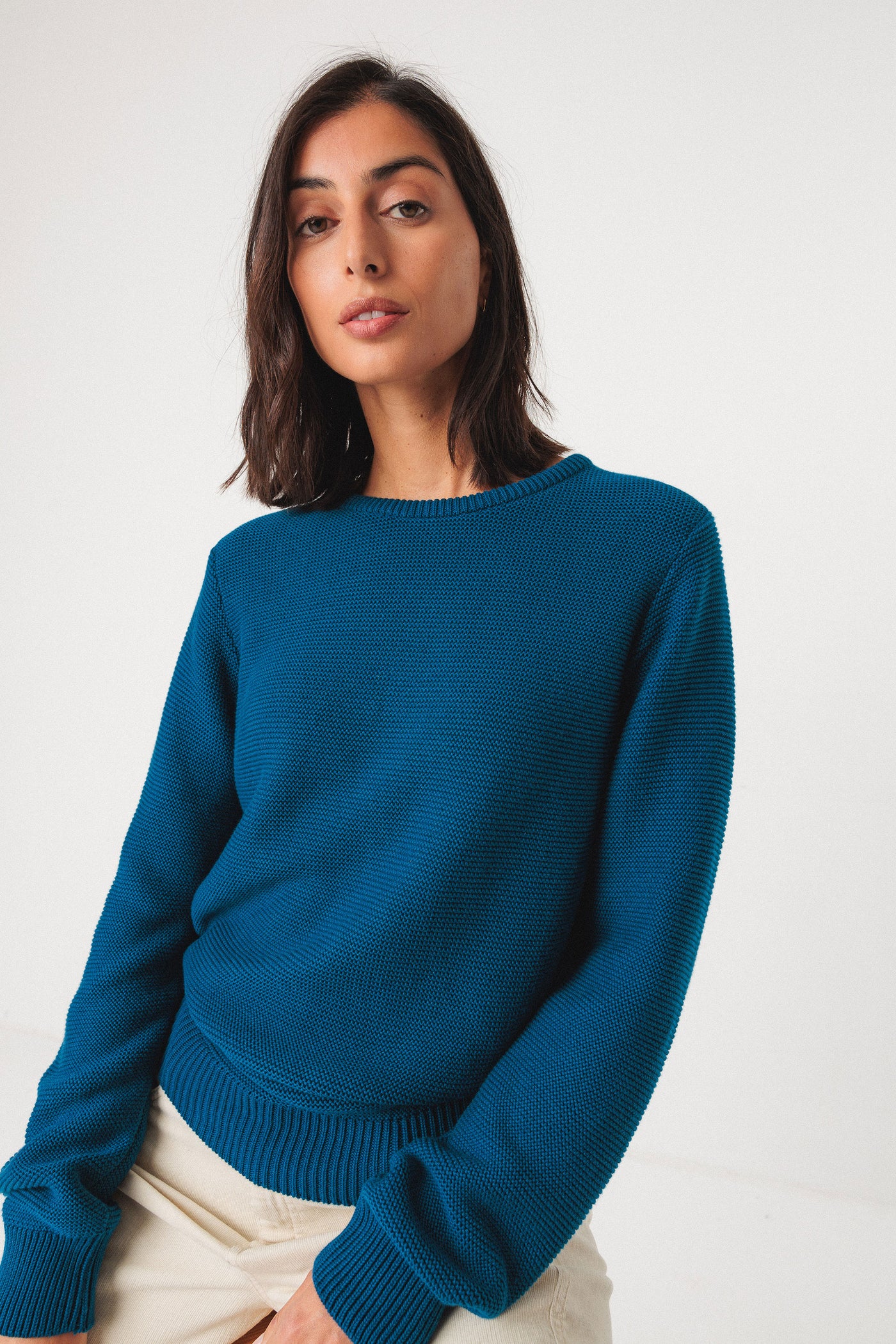 SKFK IRADI-GOTS SWEATER OXFORD BLUE