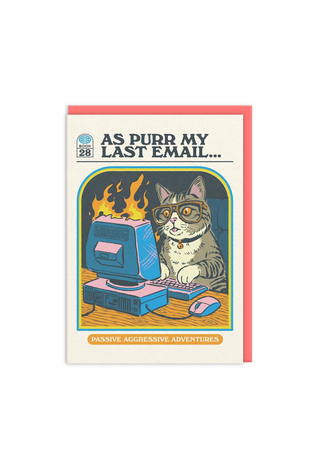Ohh Deer As Purr My Last Email Greeting Card
