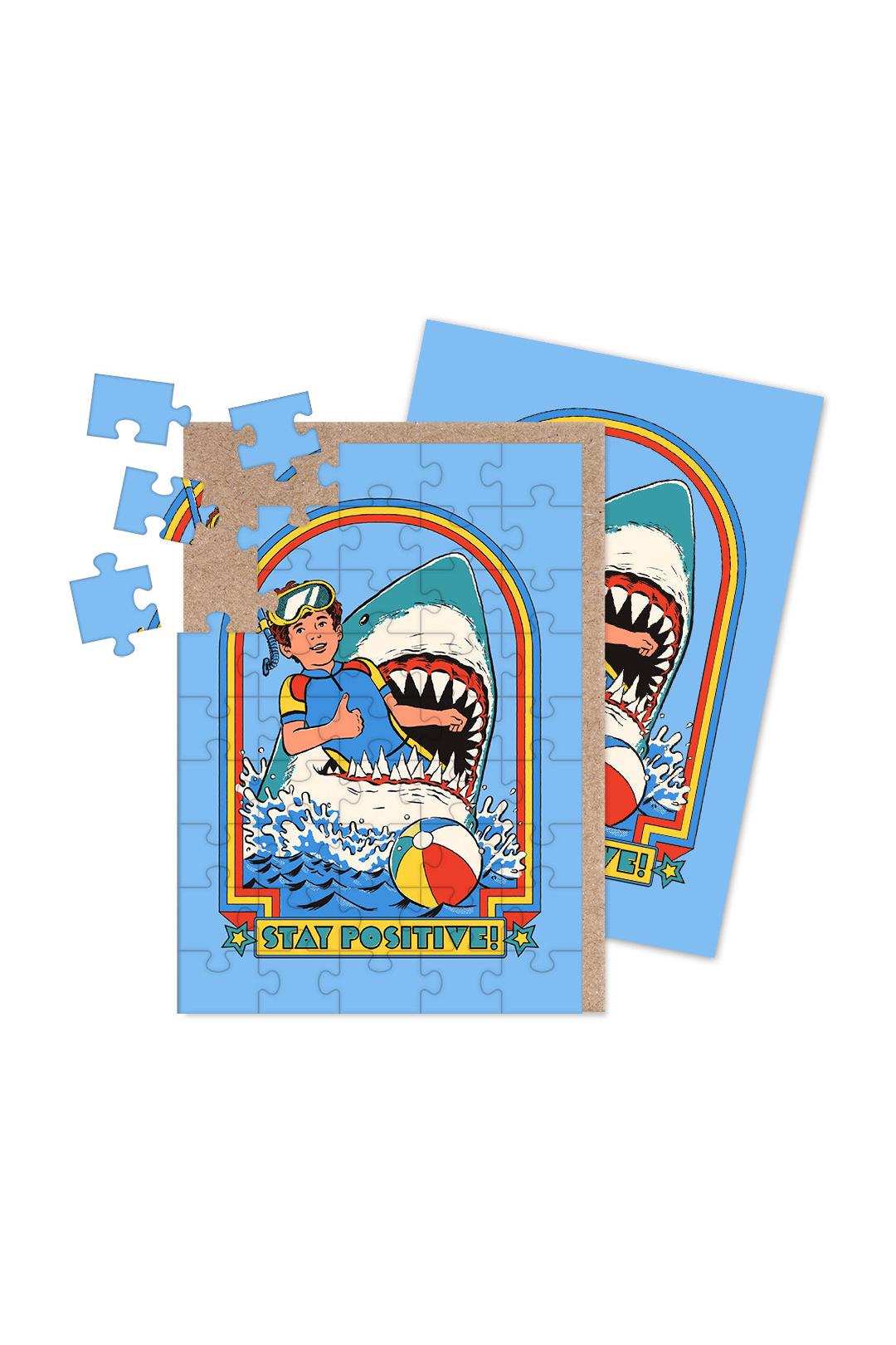 Ohh Deer Stay Positive Jigsaw Greeting Card (A6)