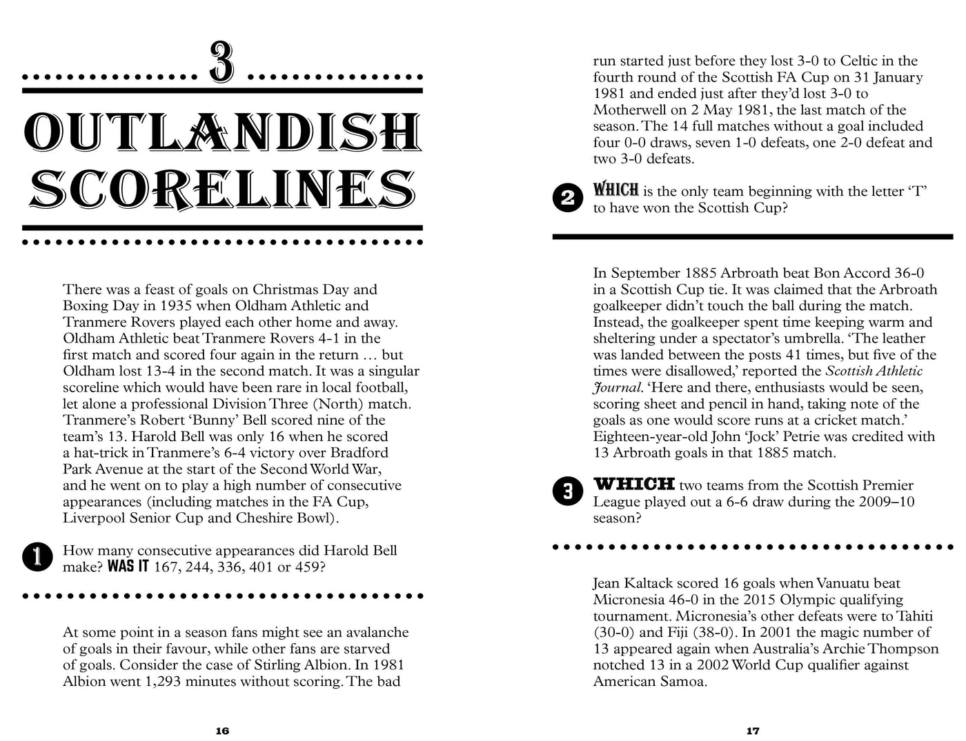 STRANGEST FOOTBALL QUIZ BOOK