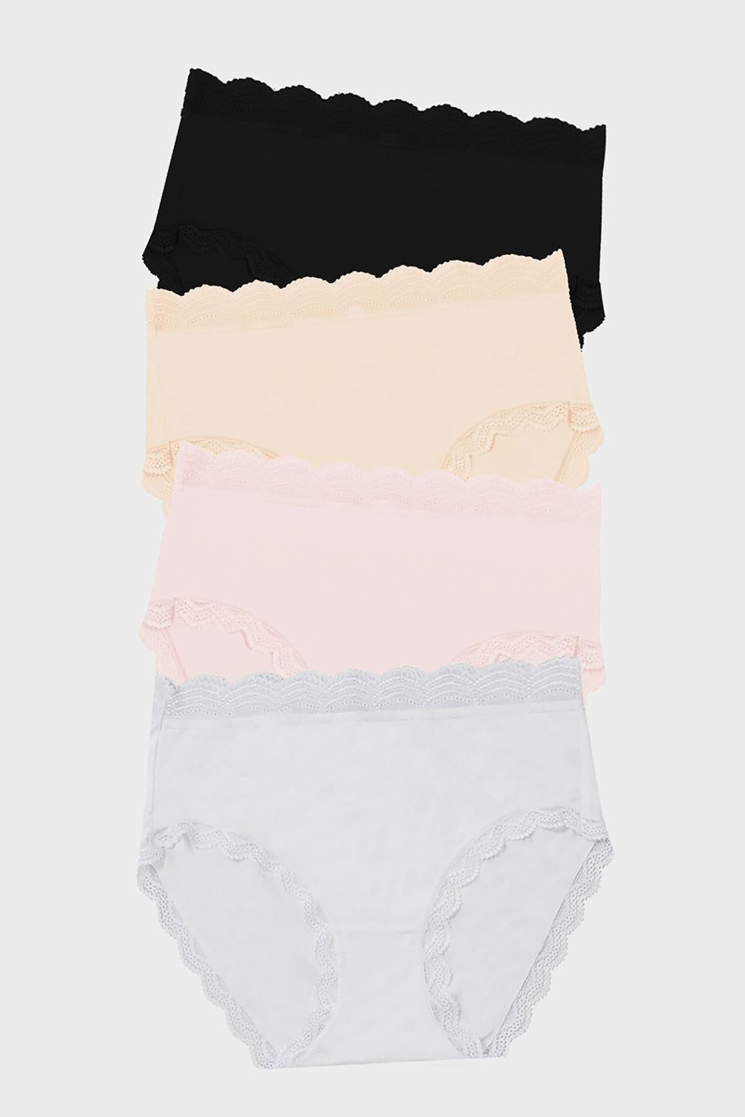 Stripe & Stare High Rise Four Pack - Sand Essentials