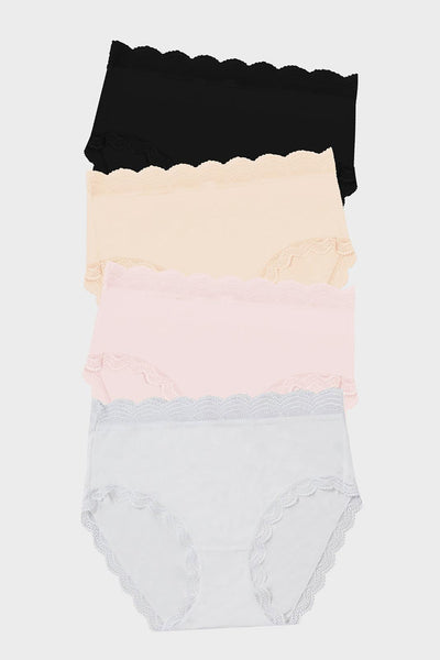 Stripe & Stare High Rise Four Pack - Sand Essentials