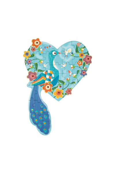 Scratch Contour Puzzle 40pcs - Peacock-Kids-Ohh! By Gum - Shop Sustainable