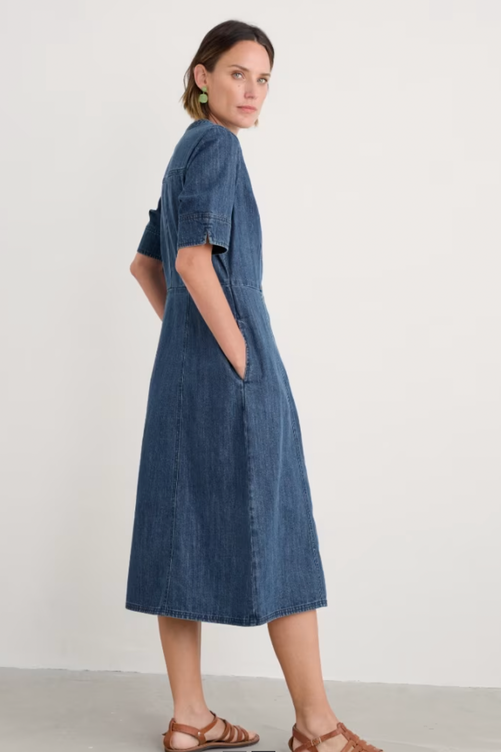 Seasalt Wightwick Dress in Indigo Wash