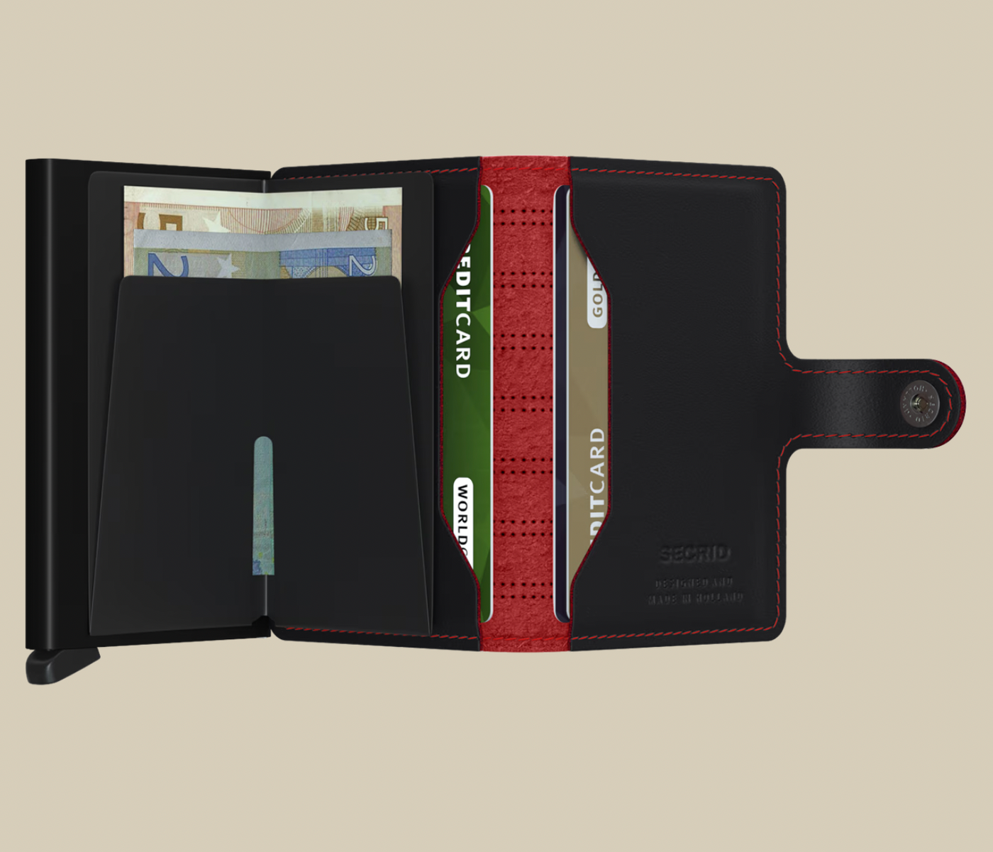 Secrid Miniwallet Fuel Black-Red