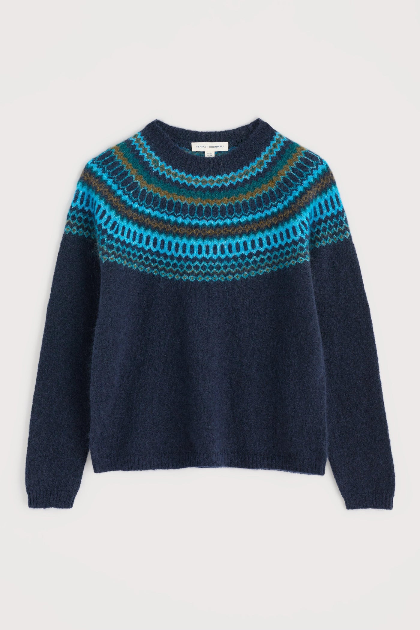 Seasalt Annik Jumper in Modernist Cyan Multi