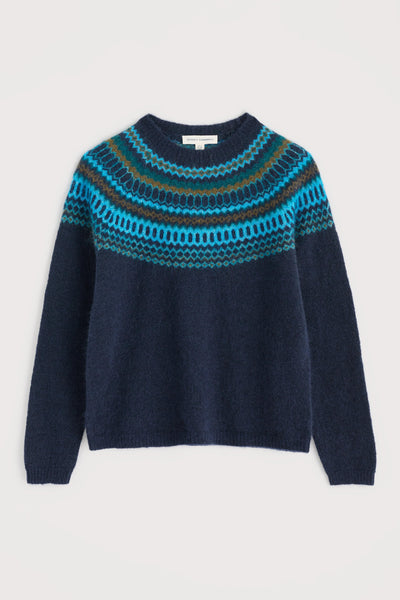 Seasalt Annik Jumper in Modernist Cyan Multi