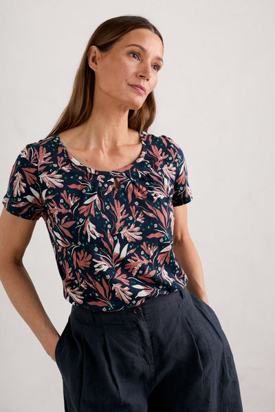 Seasalt Appletree T-Shirt-Seaweed Swirl Maritime-Womens-Ohh! By Gum - Shop Sustainable