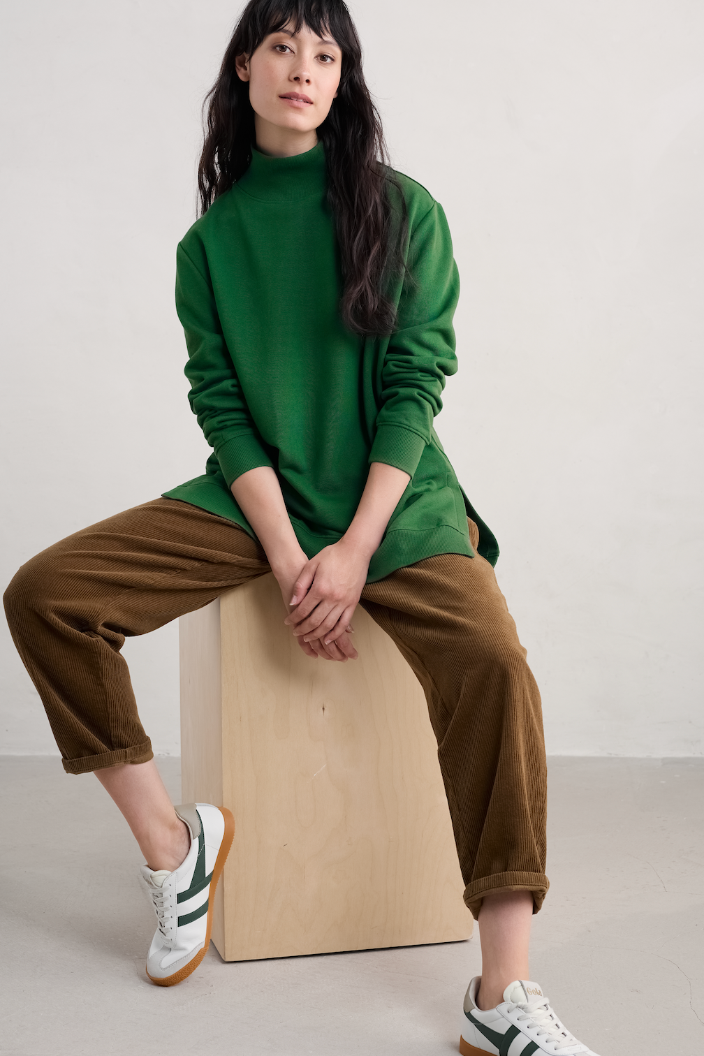 Seasalt Bremble Sweatshirt in Evergreen-Womens-Ohh! By Gum - Shop Sustainable