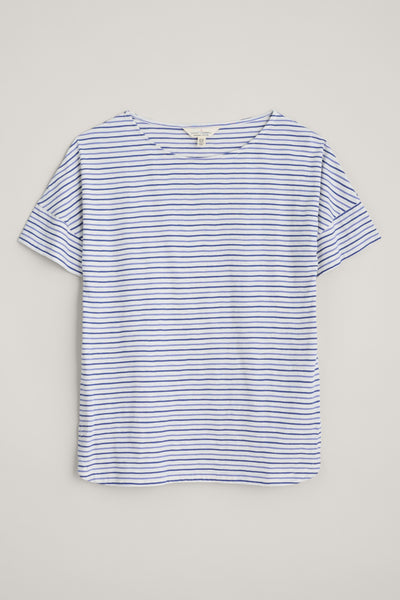 Seasalt Bryher View T-Shirt-Profile Chalk Lupin-Womens-Ohh! By Gum - Shop Sustainable