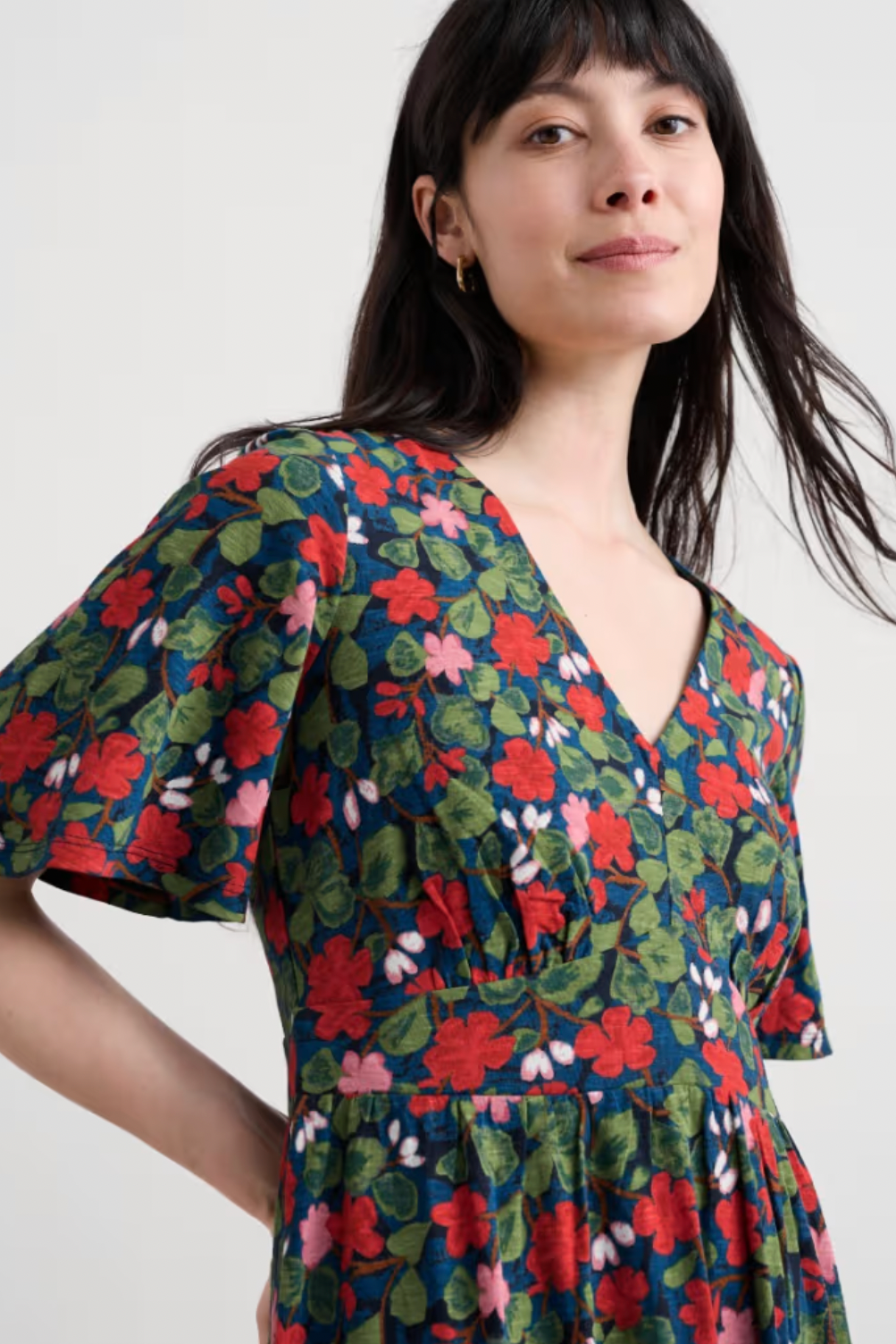 Seasalt Chateaux Dress (Half Sleeve)-Houseplant Maritime