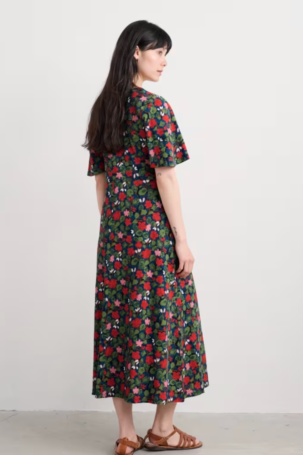 Seasalt Chateaux Dress (Half Sleeve)-Houseplant Maritime