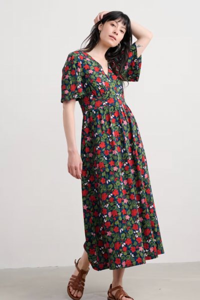 Seasalt Chateaux Dress (Half Sleeve)-Houseplant Maritime