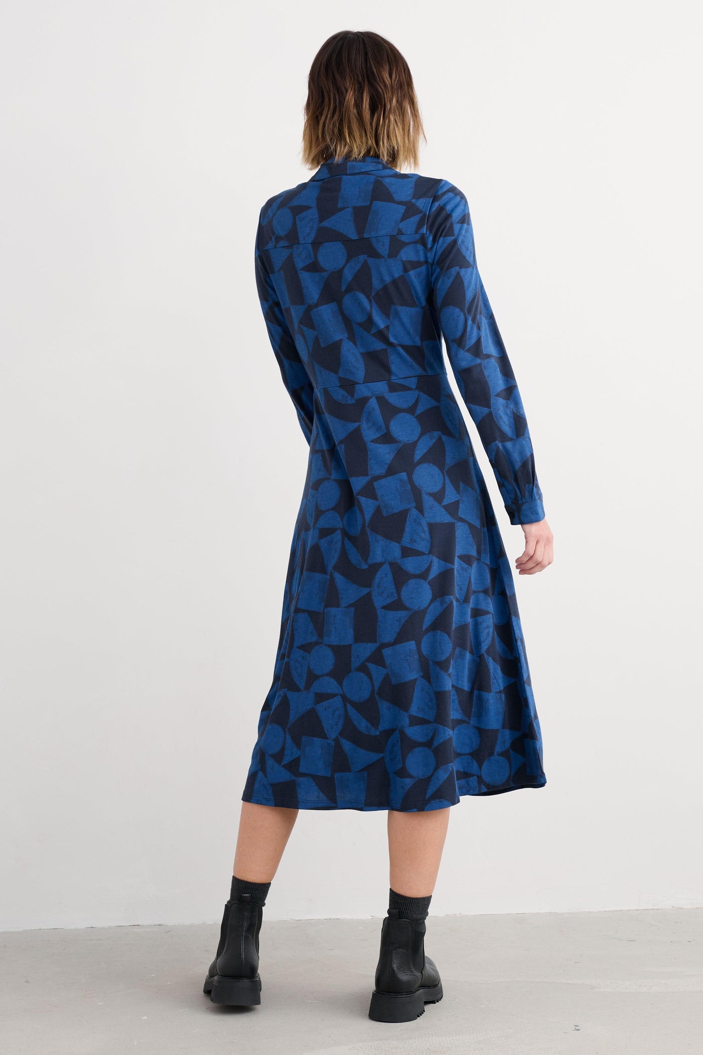 Seasalt Coastline Dress Geo Tumble Maritime