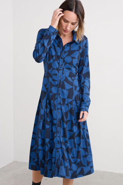 Seasalt Coastline Dress Geo Tumble Maritime