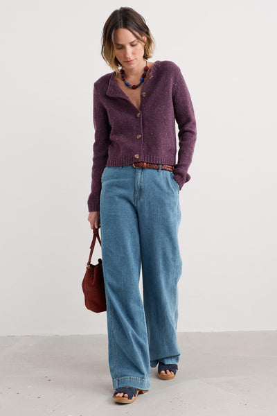 Seasalt Dawson Pick Cardigan in Grape