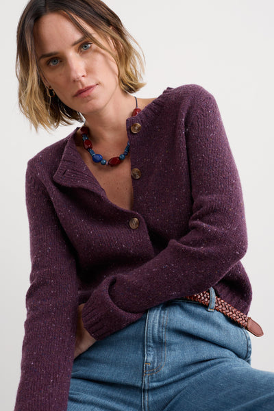 Seasalt Dawson Pick Cardigan in Grape