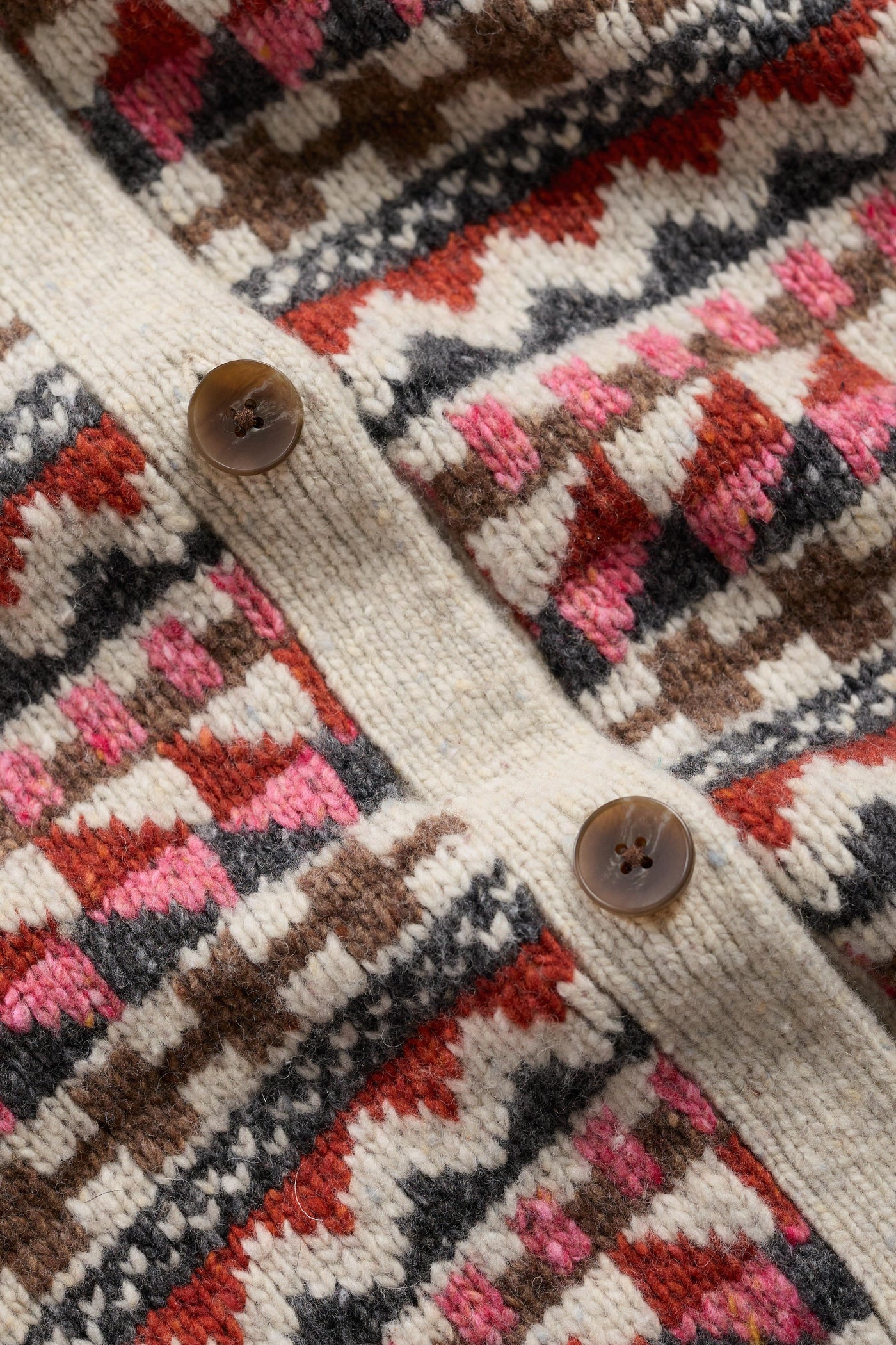 Seasalt Dawson Pick Vest Fairisle Zig Zag Geo Aran Red Sail