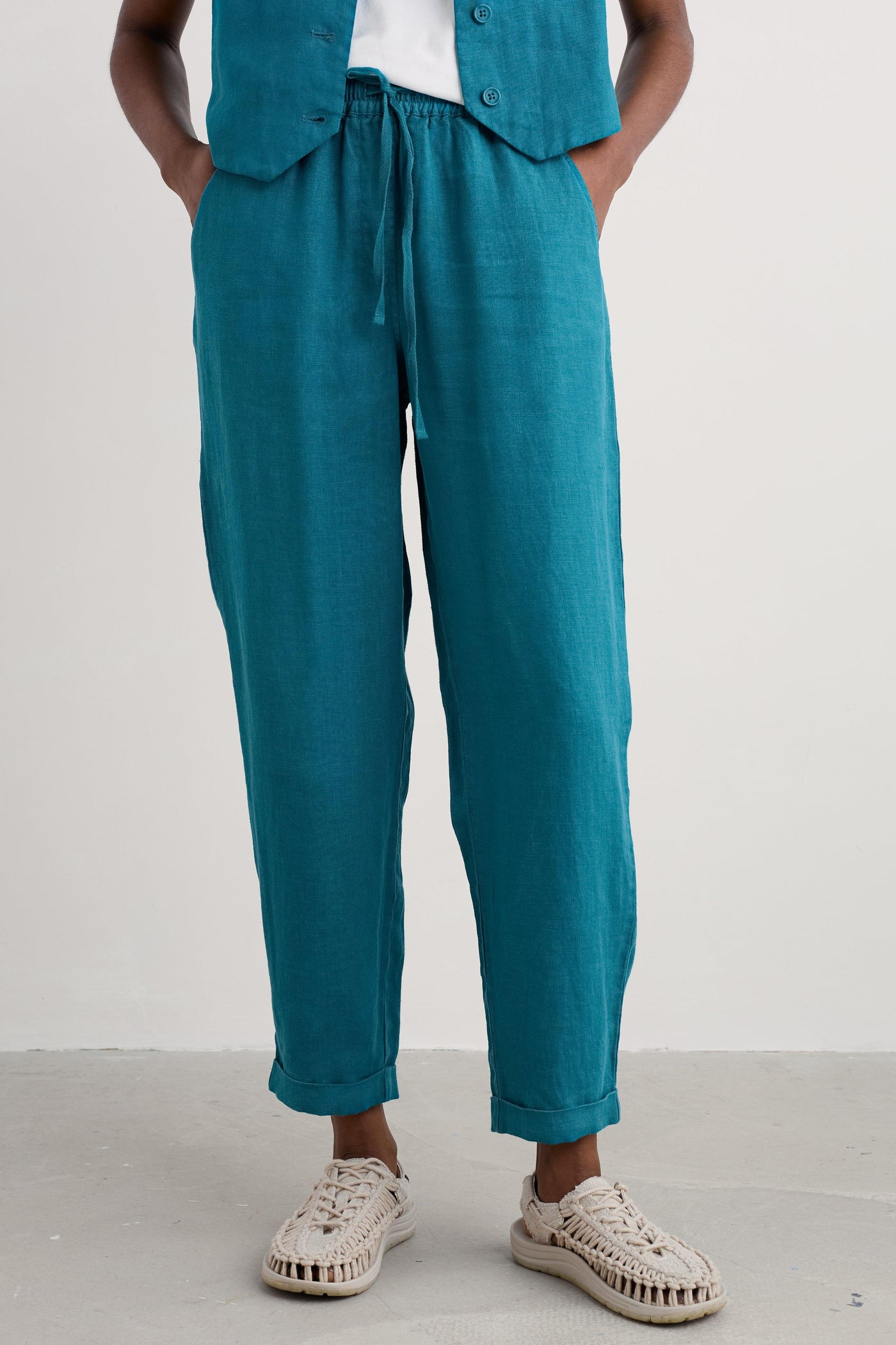Seasalt Dipping Sun Trousers in Dark Drift