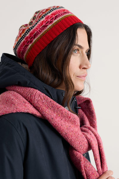 Seasalt Early Bird Beret in Scillia Aran Multi