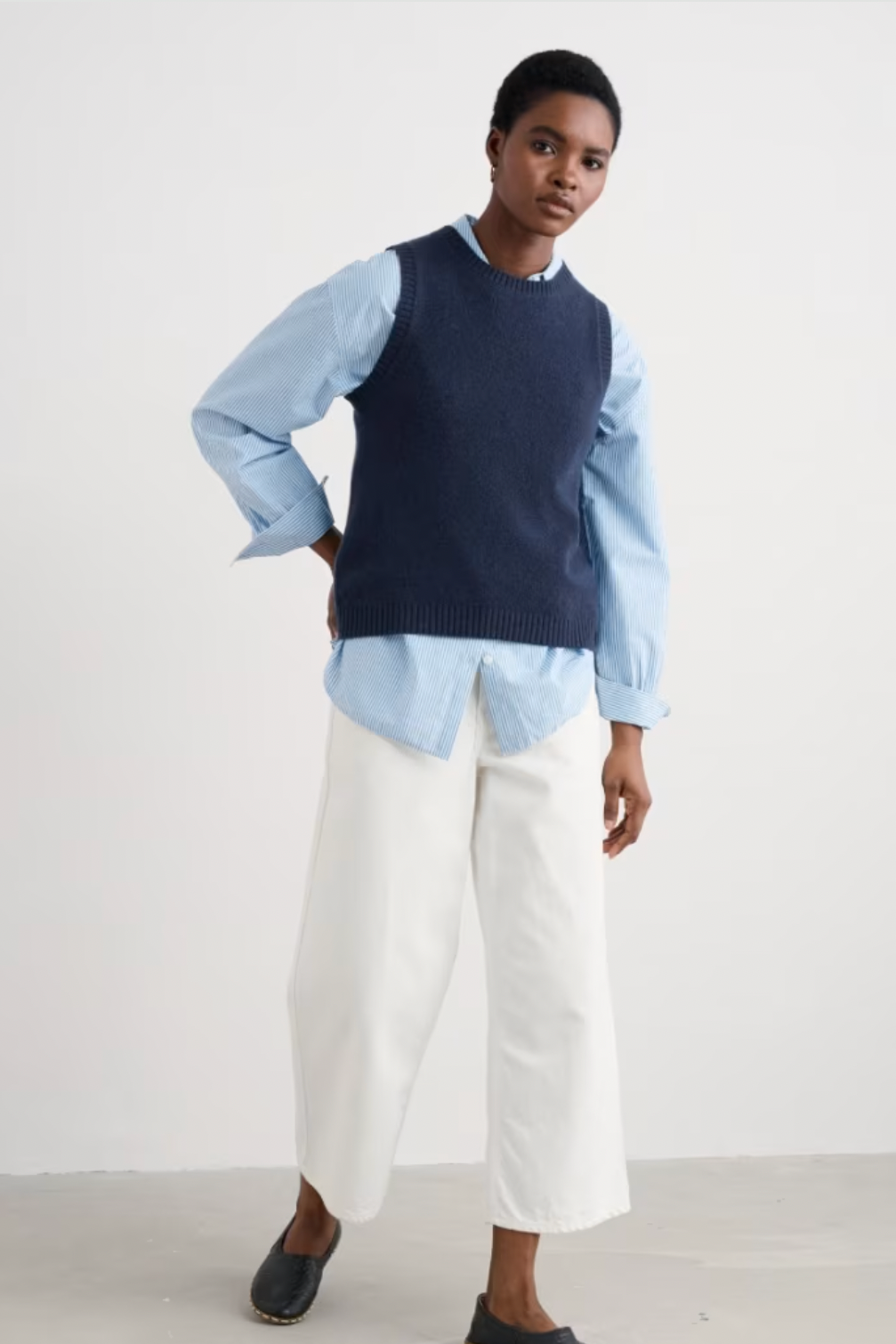 Seasalt East View Vest in Maritime