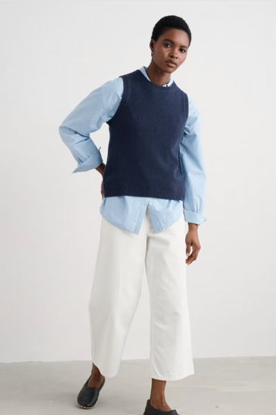 Seasalt East View Vest in Maritime