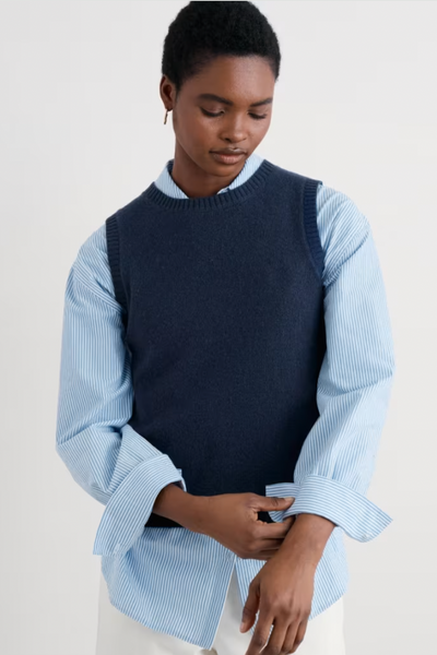 Seasalt East View Vest in Maritime