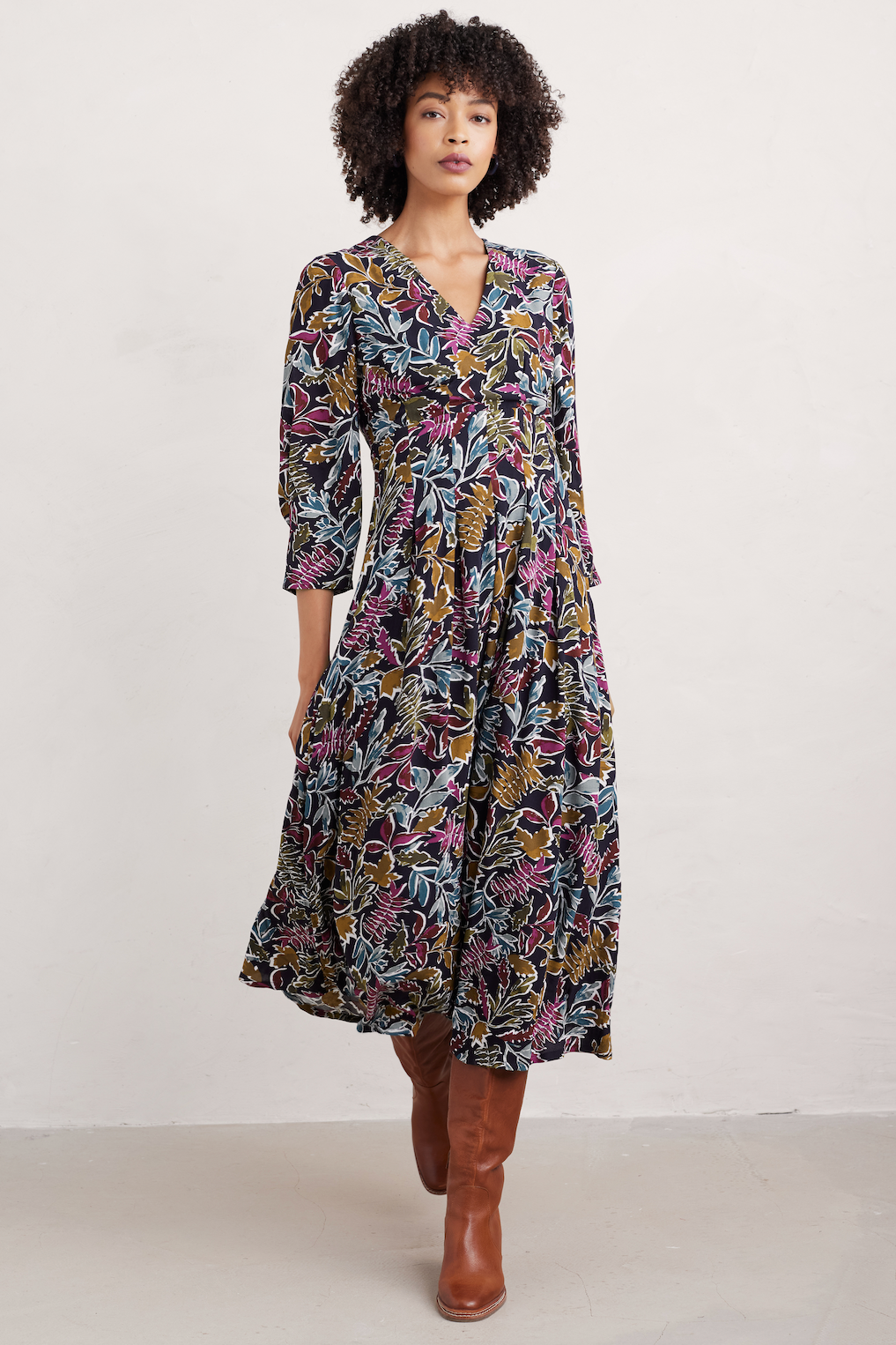 Seasalt Etta Dress-Inked Foliage Onyx-Womens-Ohh! By Gum - Shop Sustainable