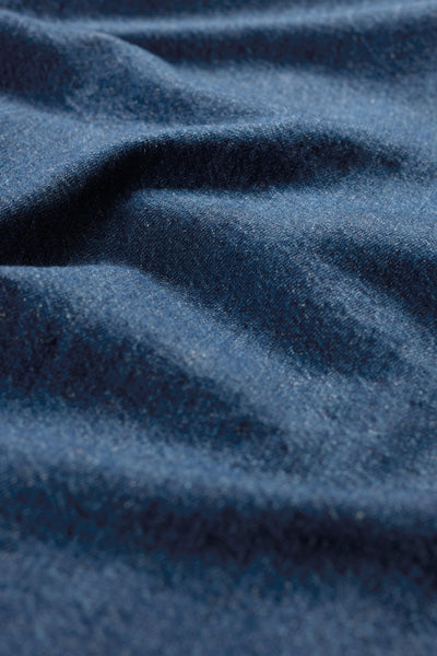 Close up of organic cotton and linen material.