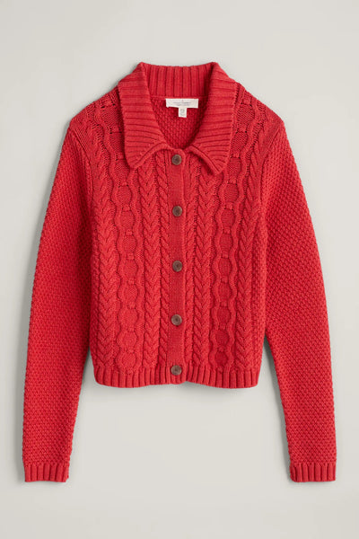 Seasalt Forest Ridge Cardigan - Tomato-Womens-Ohh! By Gum - Shop Sustainable