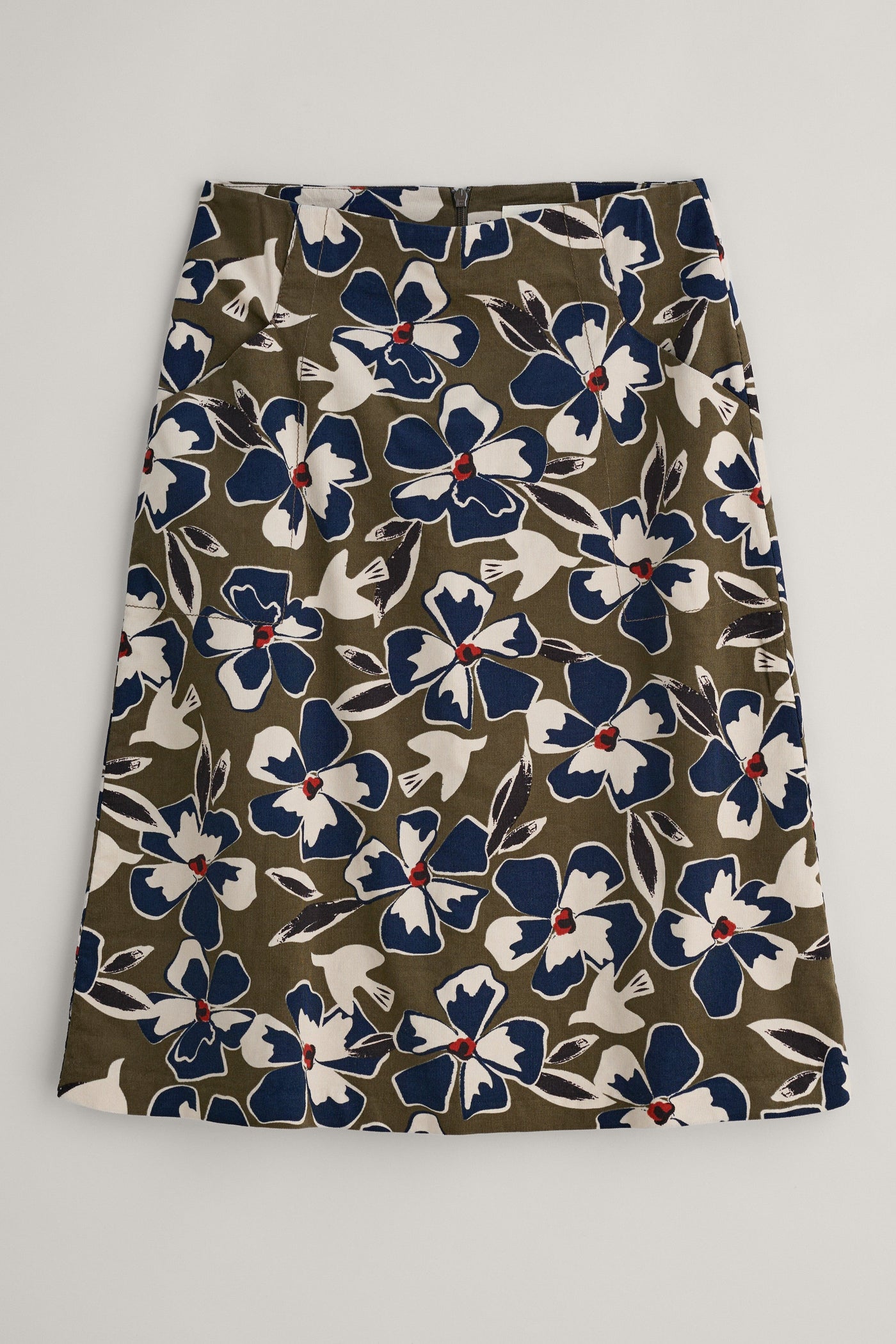 Seasalt Forest View Skirt in Bird Flower Dark Seagrass-Womens-Ohh! By Gum - Shop Sustainable