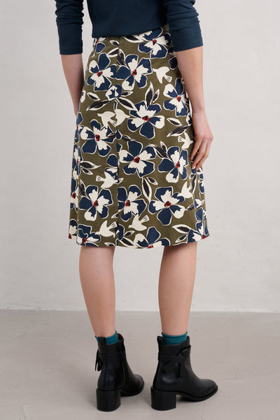 Seasalt Forest View Skirt in Bird Flower Dark Seagrass-Womens-Ohh! By Gum - Shop Sustainable